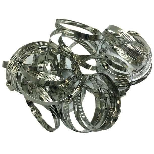 100 Pcs Stainless Steel Hose Clamp Mini Hose Clips Buckle Scientific Design 100 Pcs Stainless Steel Hose Clamp Mini Hose Clips Buckle Scientific Design